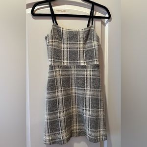 Grey Plaid Dress